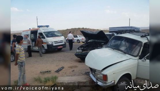 3 کشته و زخمی در تصادف محورهای میانه-آقکند و میانه-شیخدرآباد
