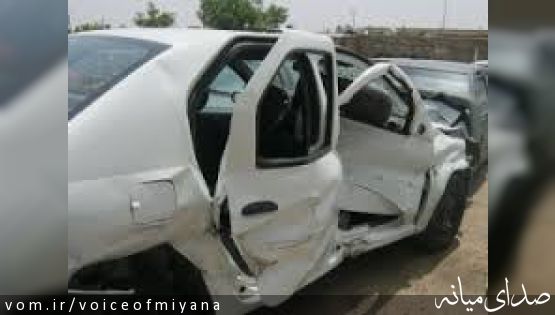5 کشته و زخمی بر اثر چپ کردن خودروی حامل زائرین کربلا در میانه