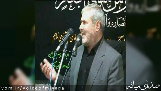 کربلایی حسین قاسمی از مداحان اهل بیت در میانه درگذشت +تصویر