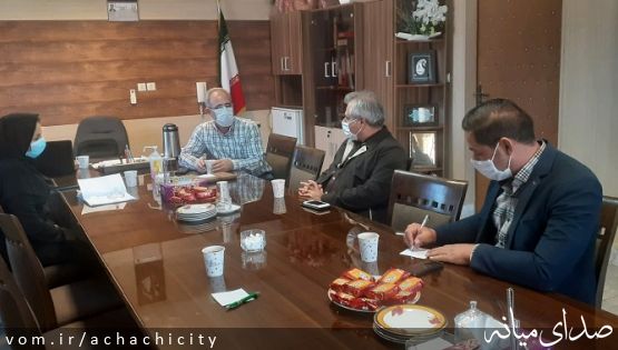 جلسه پیگیری مشکلات درمانی شهر آچاچی به میزبانی مرکز بهداشت و درمان شهرستان میانه