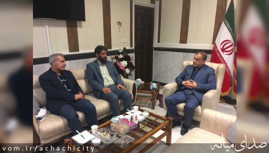 دیدار مشاور رییس سازمان شهرداری ها و دهیاری های کشور و شهردار شهر آچاچی با فرماندار شهرستان ویژه میانه