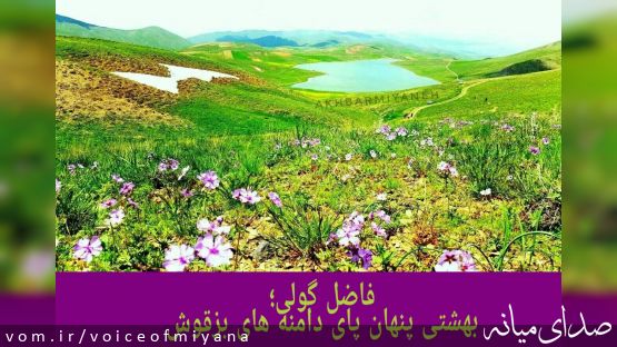 نقاط دیدنی میانه؛ "فاضل گولی" بهشت گمشده پای دامنه های بزقوش +تصاویر