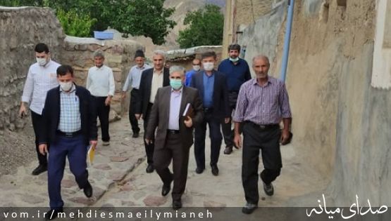 حضور اسماعیلی نماینده مردم شهرستان میانه در بخش کاغذکنان و دیدار با اهالی
