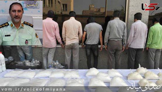 بازداشت سوداگران مرگ با ۱۶۹ کیلوگرم انواع مواد مخدر در میانه