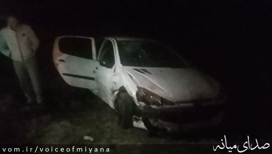 واژگوني پژو 206 با یک فوتی حوالی آناباغی