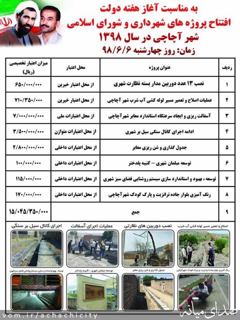 تصویر روابط عمومی شهرداری آچاچی