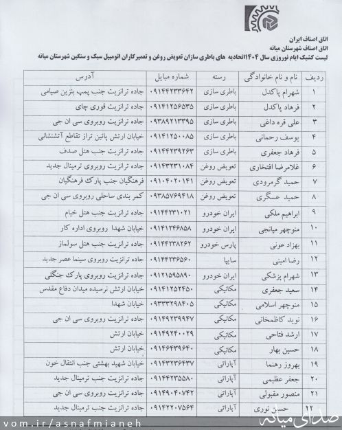تصویر روابط عمومی اتاق اصناف