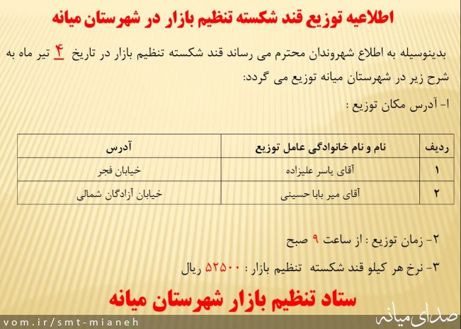 تصویر اداره صمت شهرستان میانه